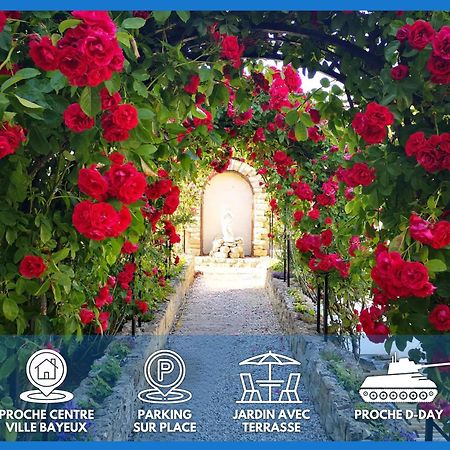 La Roseliere Maison Plain Pied Confortable Belle Decoration Jardin Magnifique 10 Mn A Pied Centre Ville Bayeux Proche Plages Du Debarquement 外观 照片